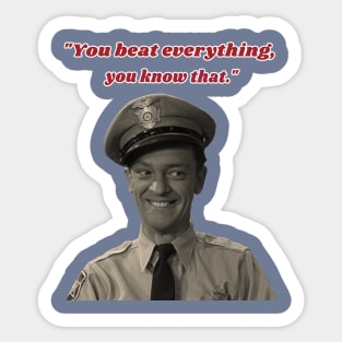 Barney Fife , The Andy Griffith Show, Mayberry, don knotts, Sticker